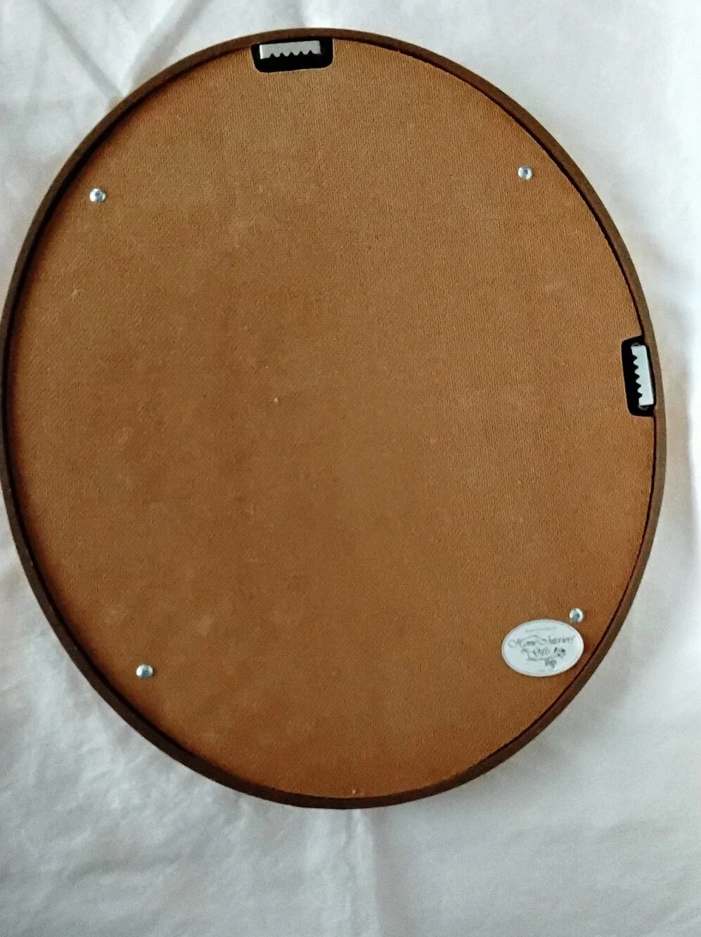 Vtg Homco Gold Oval Framed Floral